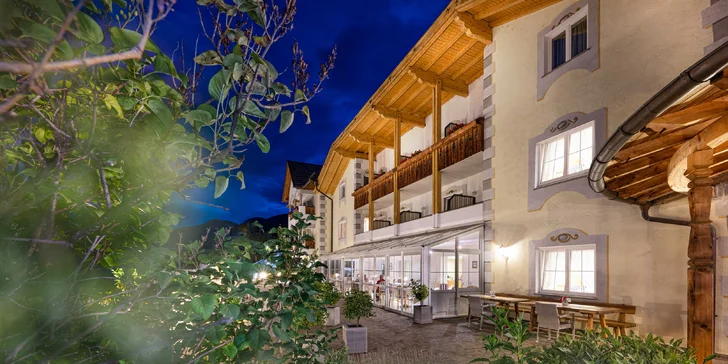 Adult only hotel v Dolomitech: polopenze plus, neomezený wellness a atrakce zdarma či se slevou