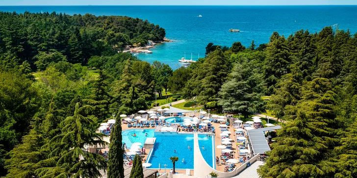Dovolená v Poreči: 3* apartmány až pro 6 os. i vstup do bazénů a dětské herny