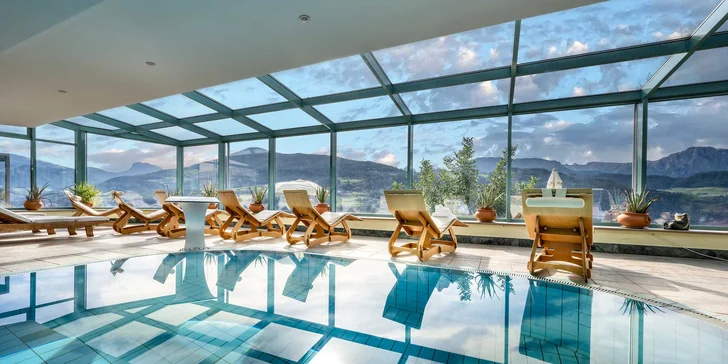 Horský hotel v Dolomitech: polopenze+, krásný wellness, atrakce zdarma či se slevou a božské výhledy