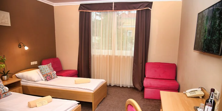 Pobyt u lázní Ellipsum: příjemný hotel s polopenzí, wellness i slevou na masáž