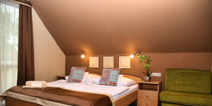 Pobyt u lázní Ellipsum: příjemný hotel s polopenzí, wellness i slevou na masáž