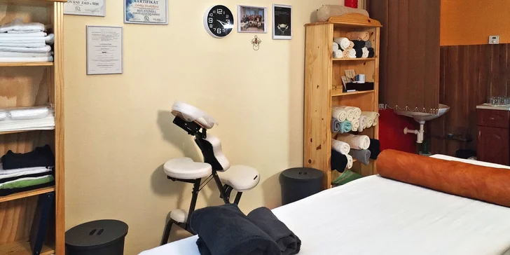 Masáž podle výběru ze 4 druhů nebo lávové kameny: 60 či 80 min.
