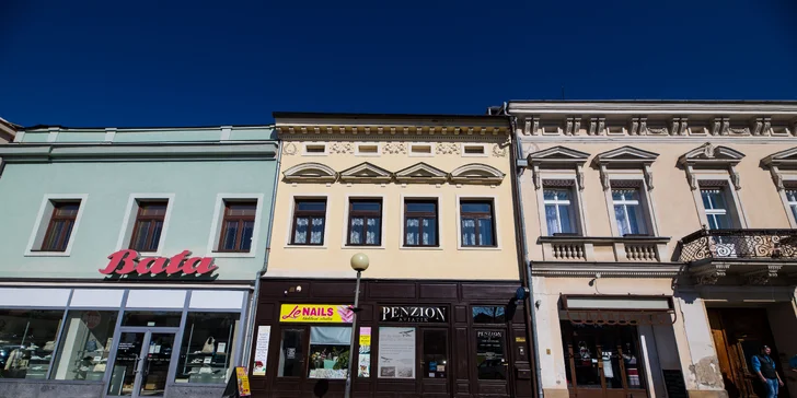 Pobyt v příjemném penzionu na náměstí v Čáslavi i se snídaní a saunou