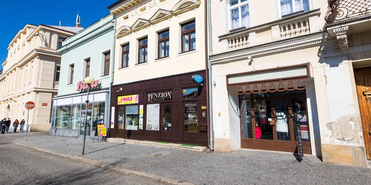 Pobyt v příjemném penzionu na náměstí v Čáslavi i se snídaní a saunou