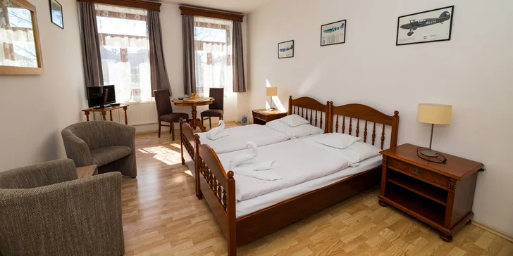 Pobyt v příjemném penzionu na náměstí v Čáslavi i se snídaní a saunou