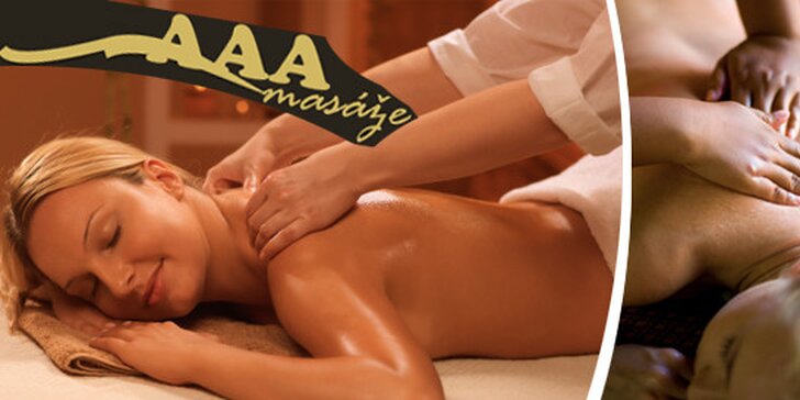 60minutová klasická relaxační masáž
