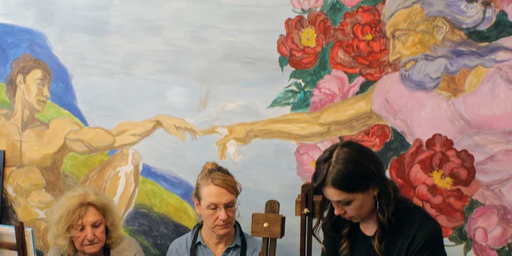 Art rande: romantický workshop malování akrylem i s lahví sektu a občerstvením