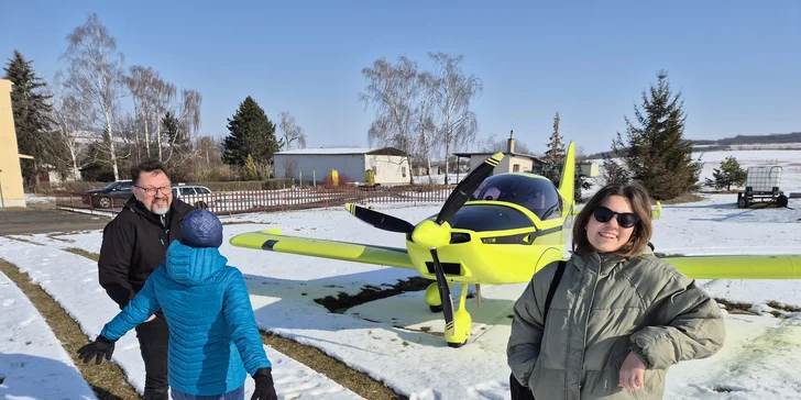 Pilotem na zkoušku: 20-60 minut letu nad krajinou Krušných hor a Č. středohoří