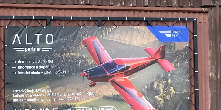 Pilotem na zkoušku: 20-60 minut letu nad krajinou Krušných hor a Č. středohoří