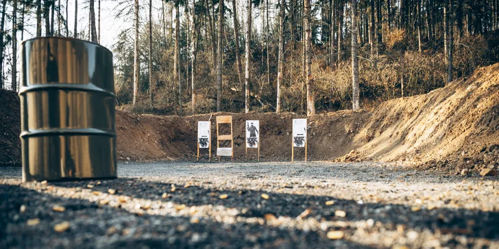 Westernový střelecký balíček pro 1 i 2 osoby: brokovnice, revolver a puška