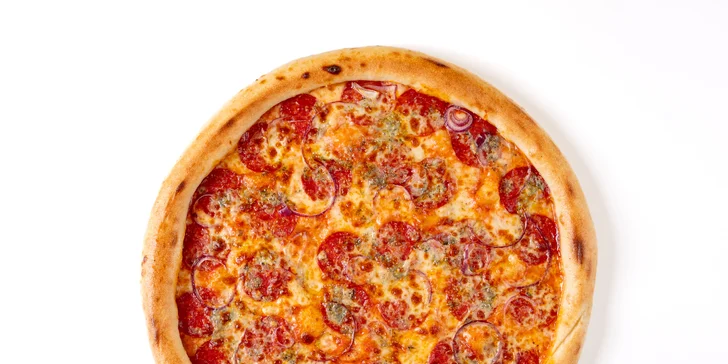 40cm pizza dle výběru, dip a osvěžující nápoj pro 1 nebo 2 osoby