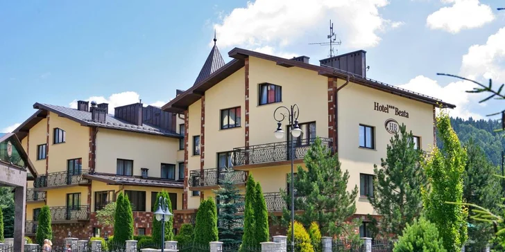 Pobyt nedaleko lázní Krynica-Zdrój s jídlem a neomezeným wellness