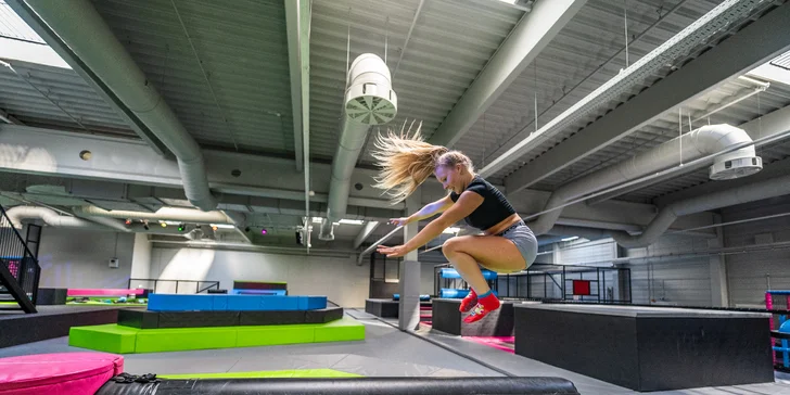 Vstup do trampolínového parku Toboga JUMP! na 60, 90 nebo 120 min.