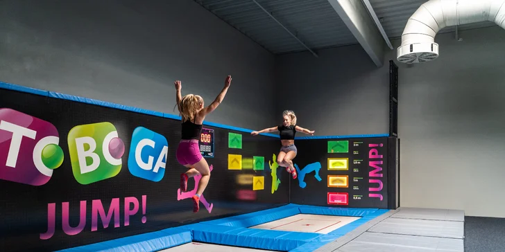 Vstup do trampolínového parku Toboga JUMP! na 60, 90 nebo 120 min.
