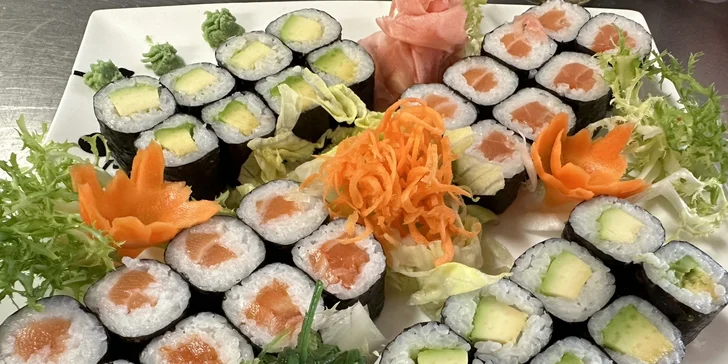 Sushi sety s 24, 32 nebo 45 kousky: maki, nigiri i grilované rolky