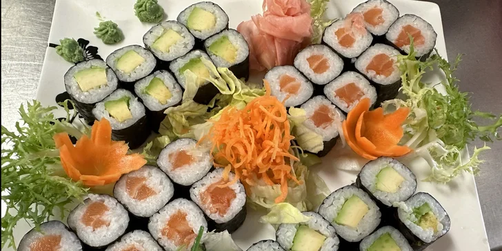Sushi sety s 24, 32 nebo 45 kousky: maki, nigiri i grilované rolky