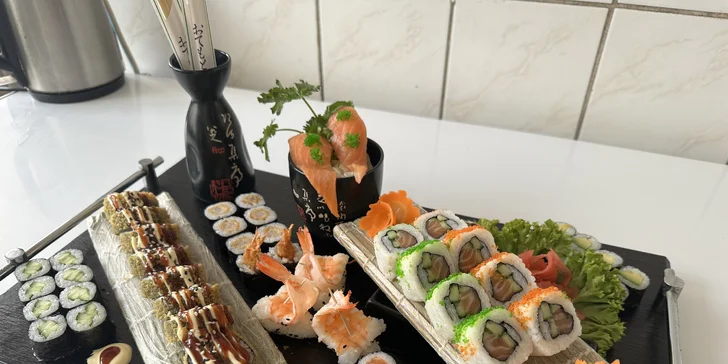 Sushi sety s 24, 32 nebo 45 kousky: maki, nigiri i grilované rolky