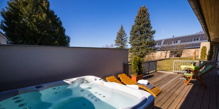 Luxusní 4* pobyt na Vysočině: polopenze, wellness, možnost masáží i VIP apartmá s jacuzzi
