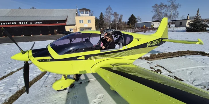 Pilotem na zkoušku: 20-60 minut letu nad krajinou Krušných hor a Č. středohoří