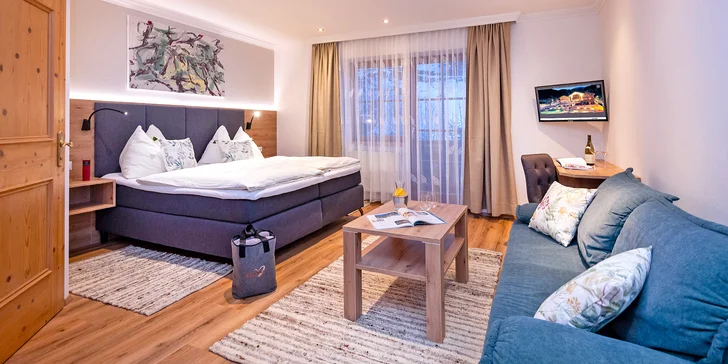 Boutique hotel v Zell am See: wellness s přírodním jezírkem, polopenze i karta výhod