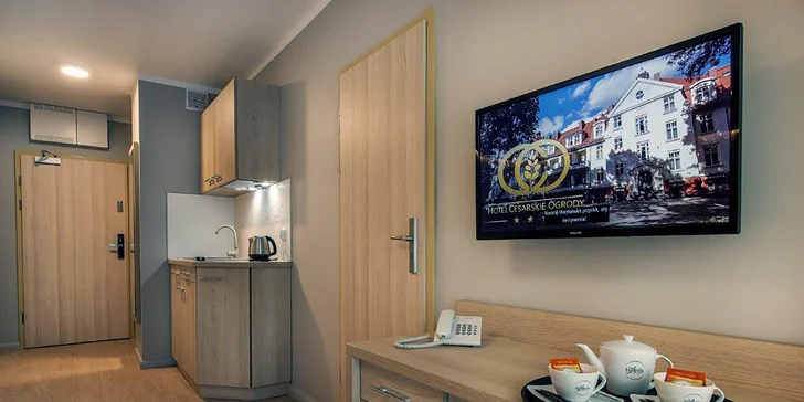 Historický hotel ve Svinoústí: elegantní interiéry, neomezený wellness a snídaně, polopenze či plná penze