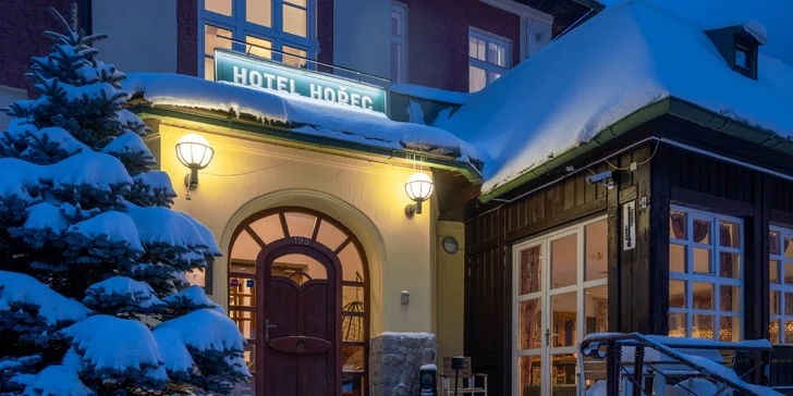Pobyt v Peci pod Sněžkou: strava, privátní vstup do sauny a welcome drink