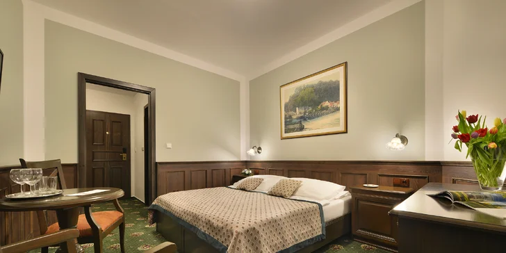 Pobyt v Hluboké nad Vltavou s polopenzí i wellness: hotel pod zámkem v blízkosti golfu