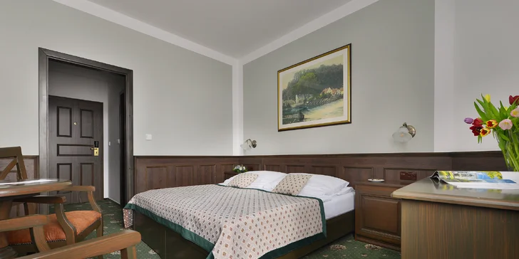 Pobyt v Hluboké nad Vltavou s polopenzí i wellness: hotel pod zámkem v blízkosti golfu