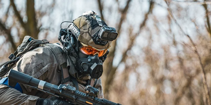 Veřejný airsoft: vstup na sdílenou hru pro 1–7 osob nebo soukromý pronájem