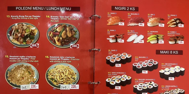 2hod. all you can eat výběrem z menu plné asijských specialit v centru Prahy