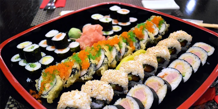 Menu pro dva v Sushi Point Black Label Dejvice