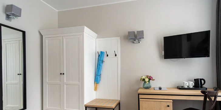 Příjemný hotel přímo u Baltu: snídaně, sauna a denně hodina v aquaparku