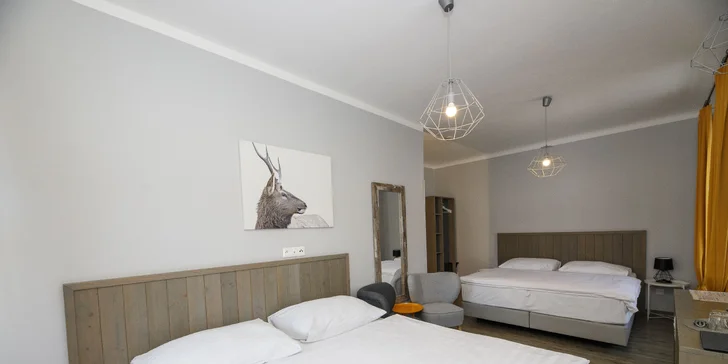 Jeseníky: hotel ve skandinávském stylu, snídaně a láhev vína