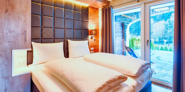 Dovolená v Saalbachu: moderní 4* apartmány v alpském stylu, snídaně, karta výhod