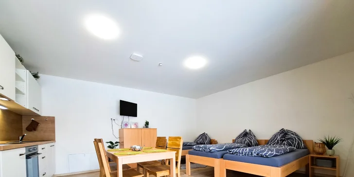 Týn nad Vltavou pro dva i rodinu: krásné apartmány s prostornou kuchyní