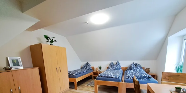 Týn nad Vltavou pro dva i rodinu: krásné apartmány s prostornou kuchyní