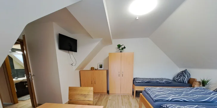 Týn nad Vltavou pro dva i rodinu: krásné apartmány s prostornou kuchyní
