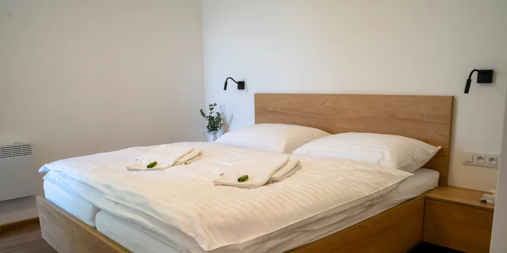 Moderní apartmány v Pasohlávkách vč. wellness, pár kroků od vodní nádrže Nové Mlýny, 130 m od Aqualandu Moravia