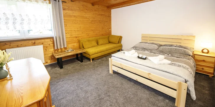 Relax v Beskydech: snídaně či polopenze, privátní wellness i pivní koupel