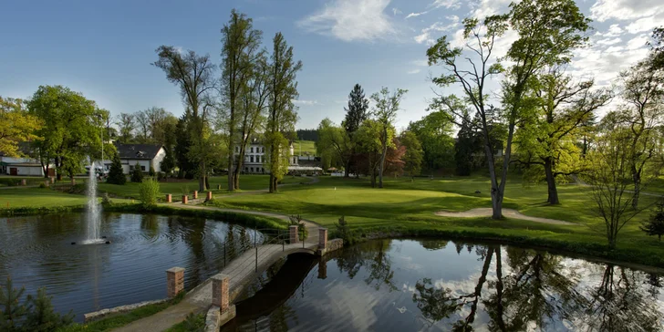 Pobyt v Golf Resortu Konopiště: snídaně, polopenze či plná penze, procedury a neomezený wellness