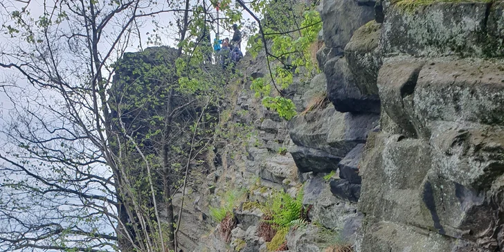Via Ferrata: lezení po zajištěných cestách na Jehlu u České Kamenice až pro 3 osoby