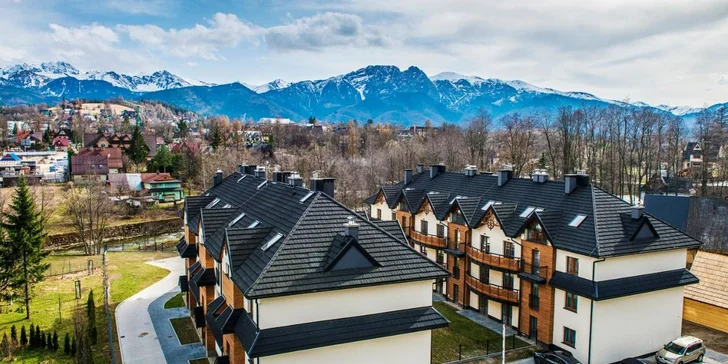 Dovolená v Zakopaném: moderní apartmány s výhledem na Tatry až pro 8 os.