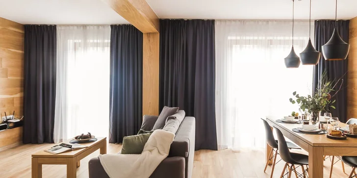 Dovolená v Zakopaném: moderní apartmány s výhledem na Tatry až pro 8 os.