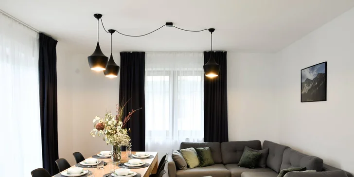 Dovolená v Zakopaném: moderní apartmány s výhledem na Tatry až pro 8 os.