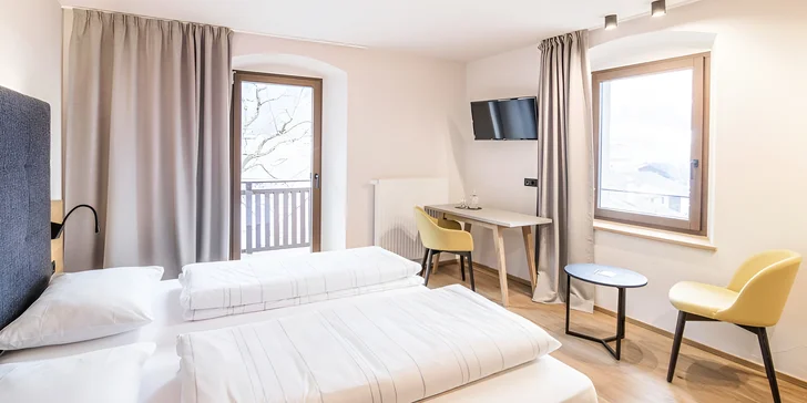 Aktivní dovolená i relax v italských Alpách: 4* hotel s polopenzí, wellness, karta výhod