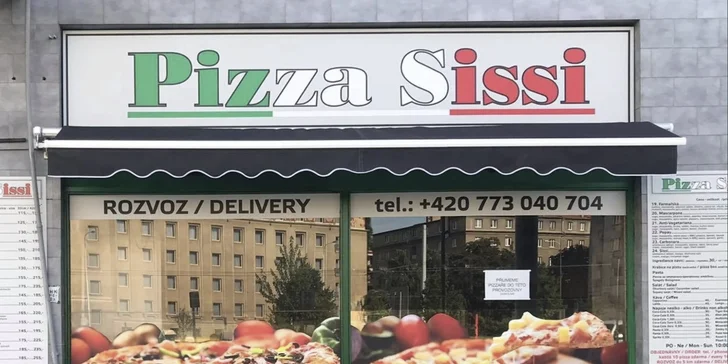 Pizza dle výběru pro 1 i 2 osoby v Pizza Sissi o průměru 32 cm, vč. krabice