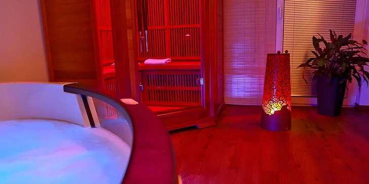 Pronájem privátního wellness apartmánu na 4, 5 nebo 6 hod. pro 2 osoby