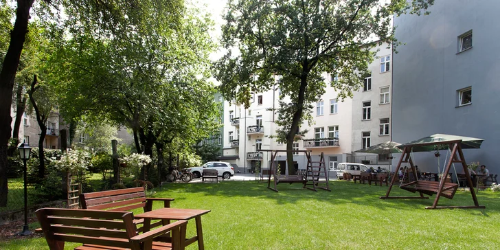 Moderní hotel v Krakově se snídaní a klidnou zahradou, 1 km od Hlavního náměstí