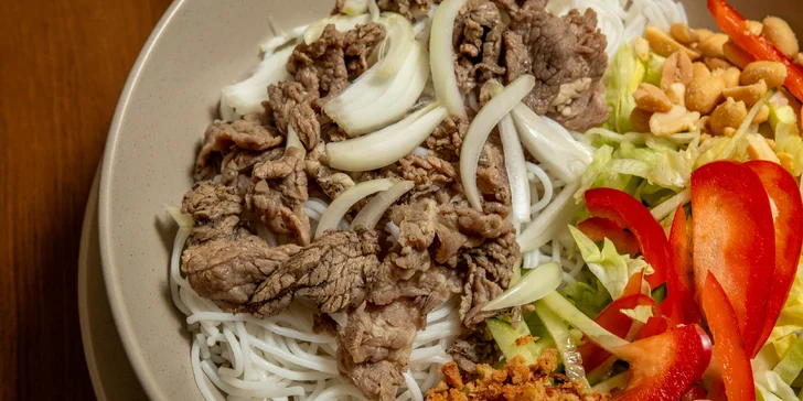 Vietnamské Bún bò Nam Bộ, Phở bò nebo Bún bò Huế pro 1 či 2 osoby