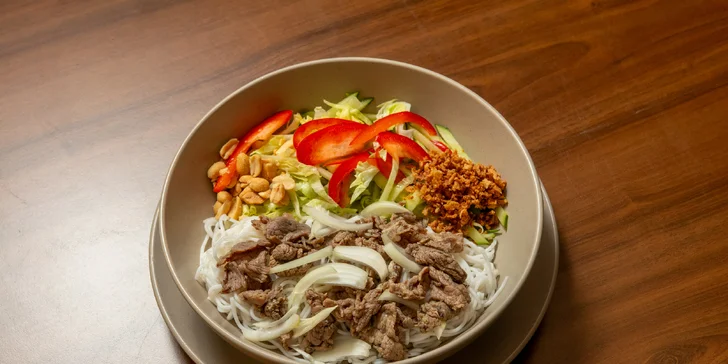 Vietnamské Bún bò Nam Bộ, Phở bò nebo Bún bò Huế pro 1 či 2 osoby